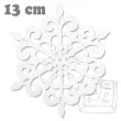 dekoracje papierowe sniezynka bialy 13 cm 10 szt