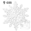 dekoracje papierowe sniezynka bialy 9 cm 10 szt