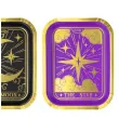 dekoracje stolu na andrzejki talerzyki papierowe astrologia metaliczne 20x15 cm 6 szt
