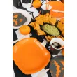 dekoracje stolu na halloween dzien dyni talrzyki papierowe jednorazowe dynia pomaranczowe 23 cm
