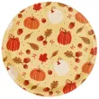 dekoracje stolu na halloween dzien dyni talrzyki papierowe jednorazowe dynie i zoledzie 23 cm x6
