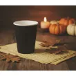 dekoracje stolu na halloween kubeczki papierowe classic czarne 250 ml 6 szt