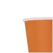 dekoracje stolu na halloween kubeczki papierowe jednorazowe pomaranczowe 250 ml x6