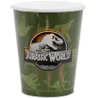 dekoracje stolu na urodziny dino party kubeczki papierowe jurassic world zielone 250ml x6
