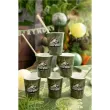 dekoracje stolu na urodziny dino party kubeczki papierowe jurassic world zielone 250ml x6