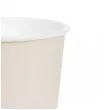 dekoracje stolu na urodziny kubeczki papierowe monokolor jednorazowe bezowy 250 ml 6 szt