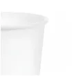 dekoracje stolu na urodziny kubeczki papierowe monokolor jednorazowe bialy 250 ml 6 szt