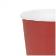 dekoracje stolu na urodziny kubeczki papierowe monokolor jednorazowe czerwony 250 ml 6 szt