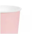dekoracje stolu na urodziny kubeczki papierowe monokolor jednorazowe rozowy 250 ml 6 szt