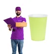 dekoracje stolu na urodziny kubeczki papierowe monokolor jednorazowe zielony 250 ml 6 szt