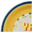 dekoracje stolu na urodziny talerzyki papierowe w motywie minionkow 23 cm x6