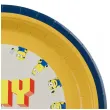 dekoracje stolu na urodziny talerzyki papierowe w motywie minionkow 23 cm x6