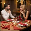 dekoracje stolu na walentynki boze narodzenie urodziny serwetki lunch classic czerwone x20