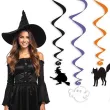 dekoracje wiszace na halloween swiderki mix ozdoba do powieszenia 6 szt