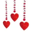 dekoracje wiszace walentynki serca folat 75 cm 3 szt