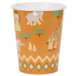dekorcja stolu na urodziny garden party kubeczki papierowe zwierzeta safari 220 ml 6 szt