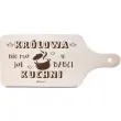 deska dekoracyjna z nadrukiem krolowa kuchni nie ma to jak u babci giftworld 12x26 5 cm