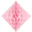 diament bibulowy classic honeycomb jasny rozowy partydeco 20cm