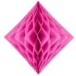 diament bibulowy classic honeycomb rozowy ciemny partydeco 30cm