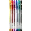 dlugopisy zelowe brokatowe mix titanum 1 mm 6 szt