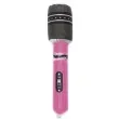 dmuchany mikrofon 20 cm rozowy