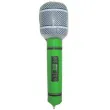 dmuchany mikrofon 20 cm zielony