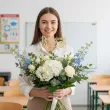 dodatek do prezentu bukietu na zakonczenie roku dla nauczyciela pik ozdobny dziekujemy za wiedze