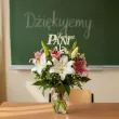 dodatek do prezentu dla nauczyciela na dzien edukacji pik ozdobny do bukietu kochanej pani 23 cm