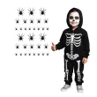 dodatek do stroju makijaz na halloween wodne tatuaze zmywalne pajaki czarne 32 szt