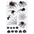 dodatek do stroju makijaz na halloween wodne tatuaze zmywalne pajaki pajeczyny dynie