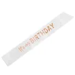 dodatek do stroju na 18 20 30 40 50 60 70 80 90 urodziny szarfa satynowa its my birthday biala