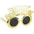 dodatek do stroju na 18 30 40 50 60 70 80 90 urodziny okulary plastikowe happy birthday zlote