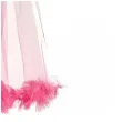 dodatek do stroju na baby shower girl ciazowa sesje zdjeciowa welon fredzle rozowe ombre 69 cm