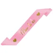 dodatek do stroju na baby shower szarfa mom to be rozowy jasny dla przyszlej mamy 160 cm