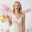 dodatek do stroju na baby shower szarfa mom to be rozowy jasny dla przyszlej mamy 160 cm