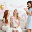 dodatek do stroju na baby shower szarfa mom to be rozowy jasny dla przyszlej mamy 160 cm