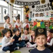 dodatek do stroju na dzien gornika czapka papierowa barborka czako zielona dla dzieci