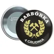 dodatek do stroju na dzien gornika metalowa przypinka barborka czarna pin 56 mm