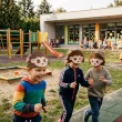 dodatek do stroju na dzien jeza karnawal maska papierowa jezyk jerzy dla dziecka do przedszkola