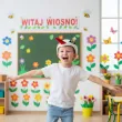 dodatek do stroju na dzien wiosny czapka bocian filcowa dla dzieci do przedszkola szkoly