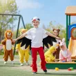 dodatek do stroju na dzien wiosny czapka bocian filcowa kraszek