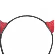 dodatek do stroju na halloweem opaska na glowe rogi diabla czerwone cosplay