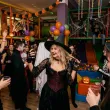 dodatek do stroju na halloween andrzejki kapelusz czarownicy wiedzmy czarny cosplay baba jaga