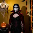 dodatek do stroju na halloween biala farbka do twarzy makijazu wampir duch kosciotrup