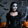 dodatek do stroju na halloween biala farbka do twarzy makijazu wampir duch kosciotrup