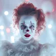 dodatek do stroju na halloween biala farbka do twarzy makijazu wampir duch kosciotrup