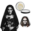 dodatek do stroju na halloween biala farbka do twarzy makijazu wampir duch kosciotrup