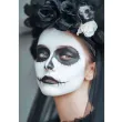 dodatek do stroju na halloween czarna farbka do twarzy makijaz wampir duch kosciotrup 20 ml