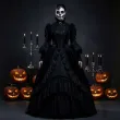 dodatek do stroju na halloween farbka do twarzy czarna make up makijaz do kostiumu 16 ml