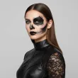 dodatek do stroju na halloween farbka do twarzy czarna make up makijaz do kostiumu 16 ml